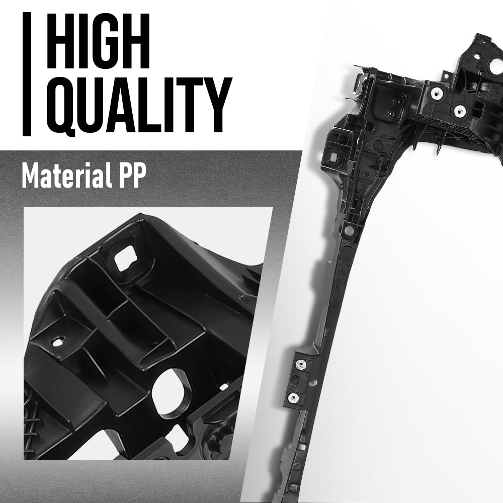 G-PLUS Radiator Core Support Front Frame Panel Compatible with Porsche Cayenne 2019 2020 2021 2022 2023 9Y0805594R, 9Y0 805 594 R Black