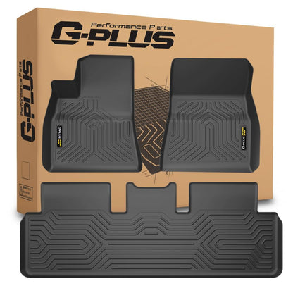 G-PLUS Model 3 Floor Mats Compatible with Tesla Model 3 2017-2023 Sept Old Style,Not Fit 2023 Oct-2026 New Model,TPE All Weather Custom Fit Full Cover Protection Floor Liners Black 3PCS