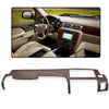 G-PLUS TPE Half Dash Cover Brown Compatible with 2007 2008 2009 2010 2011 2012 2013 Chevy Silverado (LS, LT, WT, Base) /2007 2008 2009 2010 2011 2012 2013 GMC Sierra (SL, SLE, WT, Base)