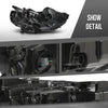 G-PLUS LED Left Driver Side Headlight Assembly Front Headlamp without Bulb Compatible with Buick Regal 2018-2020 39050376 Clear Lens Black Housing Amber Reflector