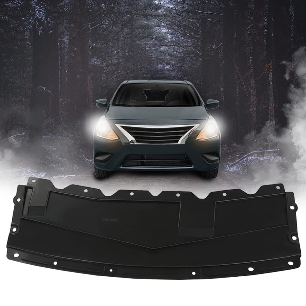 G-PLUS Front Engine Splash Shield Cover Compatible with Nissan Versa 2015-2019 626609KM0A NI1228148 Under Cover Engine Splash Guard