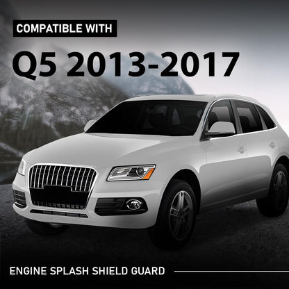G-PLUS Rear Lower Under Engine Splash Shield Guard Cover Compatible with 2013-2016 Audi A4,Fit 2013-2017 Audi Q5 8K1863822S, 8K2863822M