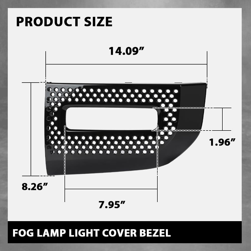 G-PLUS Front Fog Light Lamp Cover Left and Right Pair Compatible with Land Rover Defender 90 110 130 2020-2023