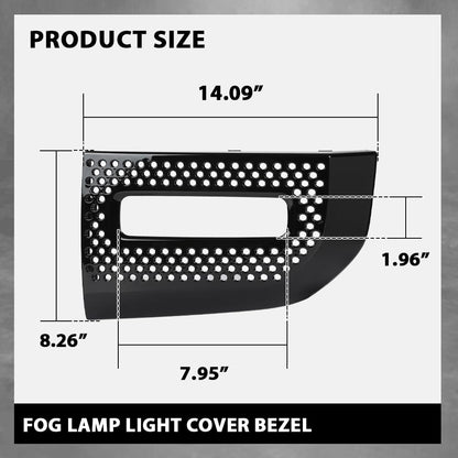 G-PLUS Front Fog Light Lamp Cover Left and Right Pair Compatible with Land Rover Defender 90 110 130 2020-2023