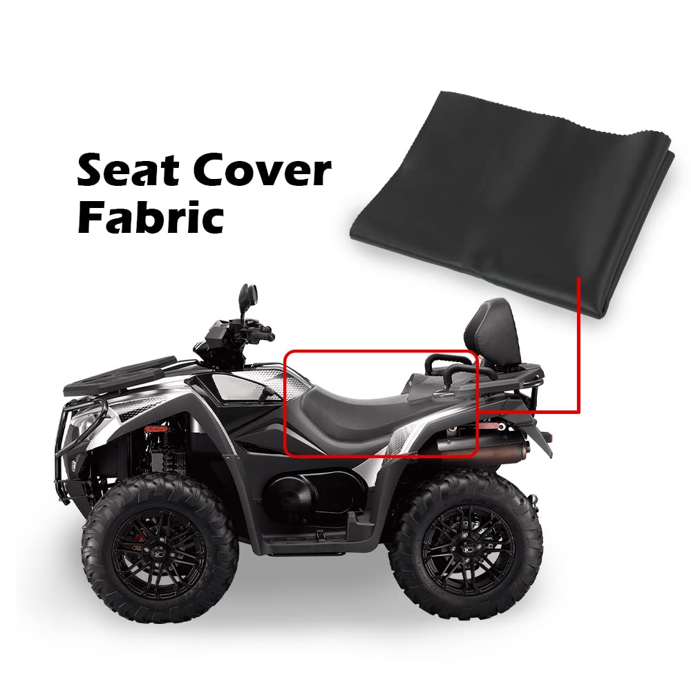 G-PLUS Motorcycle Seat Cover Fabric 24" x 36" Vinyl ATV Scooter Seat Cover Material Motorcycle Flexible Seat Protector