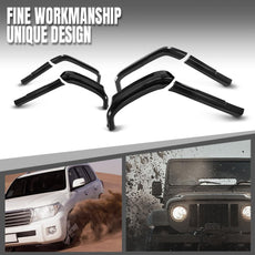 G-PLUS Fender Flares 8PCS for Hummer H1 Humvee HMMWV Black Product Details