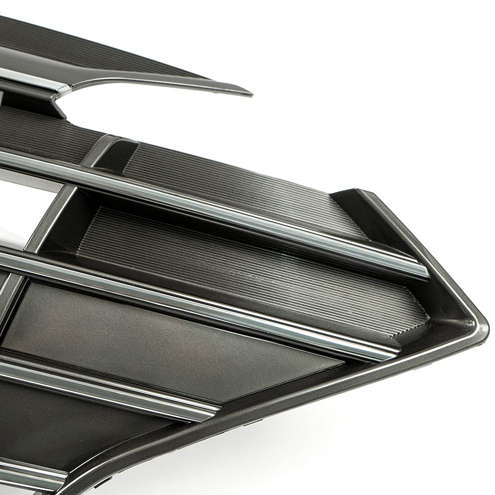 G-PLUS Front Upper Bumper Grille W/Chrome Trim Compatible With 2019-2020 Hyundai Elantra