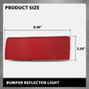 G-PLUS Rear Right Bumper Reflector Light, Compatible with Benz GLK250 GLK350 Base 4Matic Sport Utility 4-Door 2010-2012, 2048200274