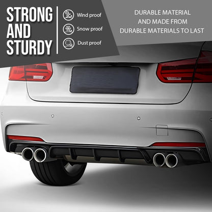 G-PLUS Rear Diffuser Fit BMW 3 Series F30 Sedan F31 Touring M-Tech Performance M Sport Bumper Model 2012-2018 M Performance Style (Single Sided Dual Output) Rear Bumper Diffuser Gloss Black