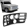 G-PLUS Dash Bezel Compatible with 1984-1987 Chevy GMC Truck Instrument Cluster Bezel w/Air Conditioning & Lower Column Cover (w/o Wiper Switch Hole) Replace for 14057869