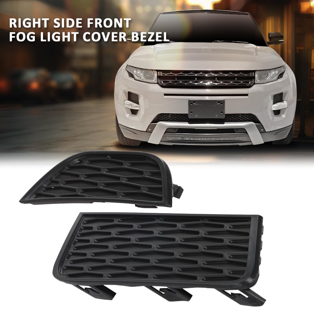 G-PLUS Right Front Fog Light Cover Bezel Lamp Compatible with Land Range Rover Evoque 2011-2015