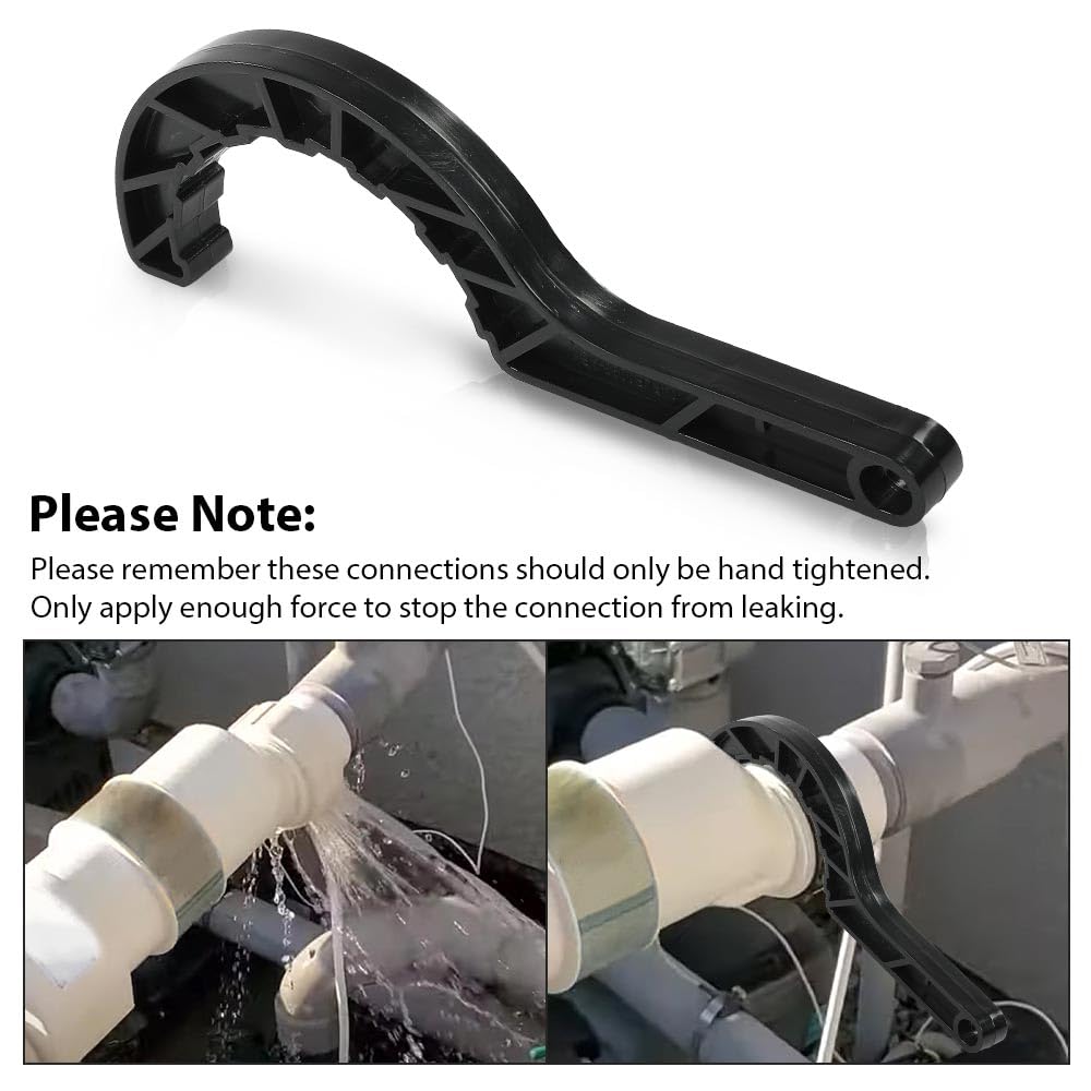 G-PLUS Pool Salt Cell Wrench Compatible with Hayward Turbo Cell/Fit for Hayward Glx-Cell 2″ Union 15 Pads Upgraded Plastic Wrench