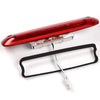 G-PLUS LED Third 3rd Brake Cargo Light Compatible With 1997 1998 1999 2000 2001 Cherokee, Rear Roof Center High Mount Stop Tail Light Replacement (Chrome Housing Red Lens)