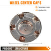 G-PLUS Chrome Wheel Hub Center Caps Cover Replacement with 7" Cap Compatible with 1997-2003 Ford F150/Fit 1997-2003 Ford Expedition 4pcs