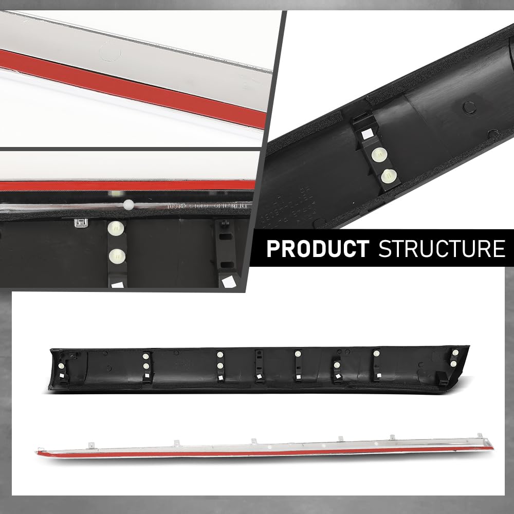 G-PLUS Driver Front Door Lower Molding Compatible with LX RX350 F Sport LX RX350/RX450h Base Sport Utility 4-Door 3.5L 2010-2015 750720E010, 7507248030, 75072-0E010 Chrome and Black
