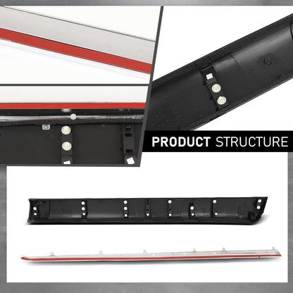 G-PLUS Driver Front Door Lower Molding Compatible with LX RX350 F Sport LX RX350/RX450h Base Sport Utility 4-Door 3.5L 2010-2015 750720E010, 7507248030, 75072-0E010 Chrome and Black