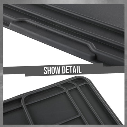 G-PLUS Waterproof Under Sink Liner Mat for Kitchen Bathroom – 28" x 19" TPE - Durable, Flexible Tray – Home Undersink Organizer Must Haves, Black