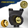 G-PLUS Bumper Fog Lights Compatible With 2011-2014 Ford F150, (NOT For SVT Raptor Models),Driving Fog Lamps w/Switch/Bracket/Bulbs Pair (Yellow lens)