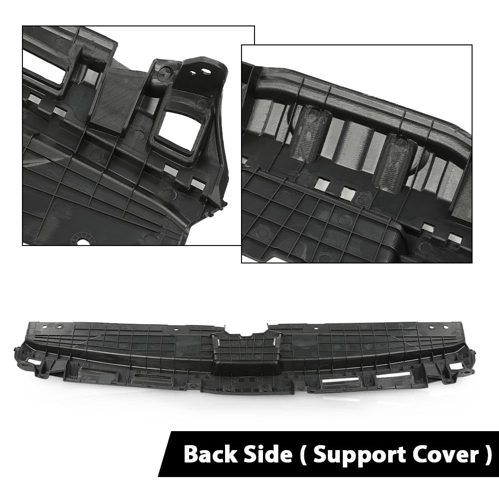 G-PLUS Front Upper Bumper Grille & Radiator Sight Shield Cover Compatible with Kia Forte 2019-2021 KI1224116 KI1200205 86370M7000 86350M7010