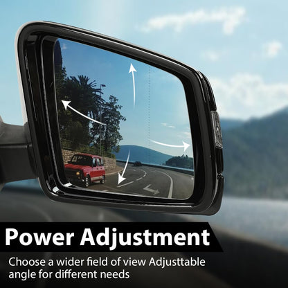 G-PLUS Rear View Mirror w/o Blind Spot Right Side Compatible with Benz GLE (W166)/GLS (X166) 2015-2019,Fit Benz GL (X166) 2012-2019,Fit Benz M (W166) 2012-2016 1668108300 1668108500 Glossy Black