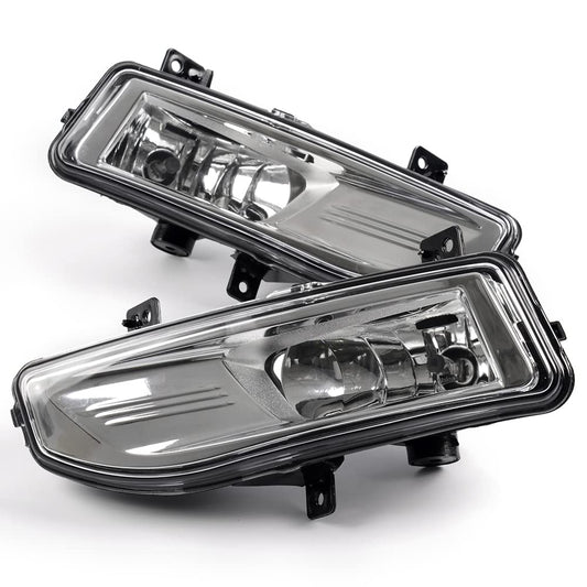 G-PLUS Front Bumper Fog Lights Set W/Bracket Compatible with 2017-2018 Nissan Rogue S SL SV Clear Lens Driving Fog Lamps A Pair W/Bezel