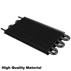 G-PLUS Oil Cooler Kit 6 Row AN6 Universal Engine Transmission With Hose Mounting Close-up View