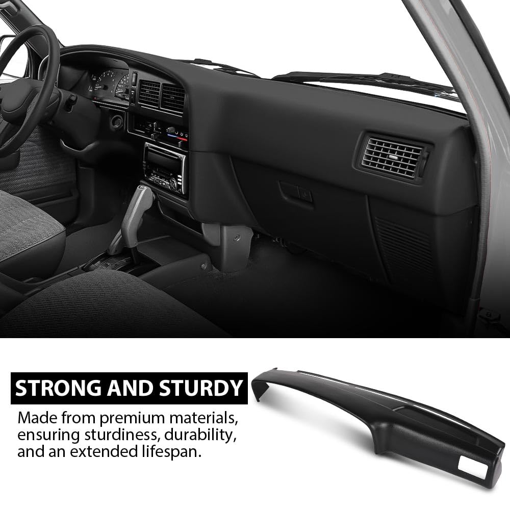 G-PLUS TPE Dashboard Dash Cover Compatible with Toyota 4Runner Pickup 1989-1995 Black
