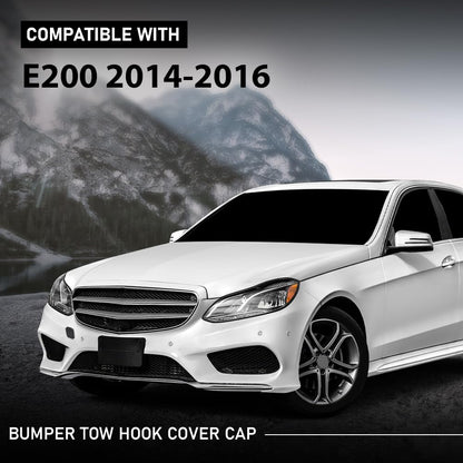 G-PLUS Front Bumper Tow Hook Cover Cap Compatible with Benz E550 E400 E350 E250 4Matic Hybrid 2014-2016 A2128852422
