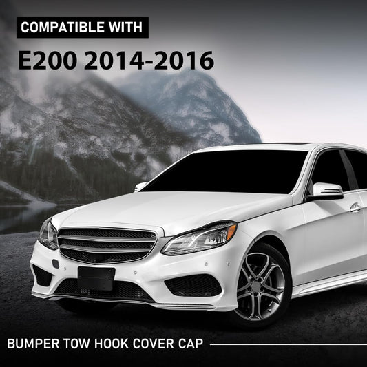 G-PLUS Front Bumper Tow Hook Cover Cap Compatible with Benz E550 E400 E350 E250 4Matic Hybrid 2014-2016 A2128852422
