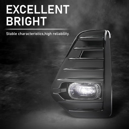 G-PLUS Fog Lights Lamps LED DRL W/Bezels Switch Harness kits Compatible with Nissan Kicks 2021-2023 26150-00Q0B