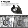 G-PLUS Clear Lens Front Bumper Fog Light Assembly Compatible with Ford F150 2015 2016 2017 Driving Fog Lamps w/ H10 Halogen Bulbs FL3Z15201B FO2592235