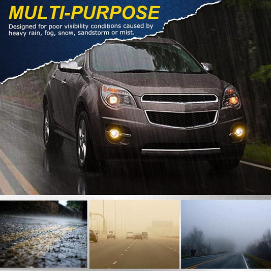 G-PLUS Fog Lights Compatible With 2010-2016 Chevy Equinox,(NOT For 2016 With New Body Style),Front Bumper Driving Lamps Pair Kit LH RH Clear Lens