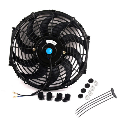 2 ROW 42MM Aluminum Radiator Compatible For HONDA CIVIC D15/16 EG/EK 92-00 + 12" Fan