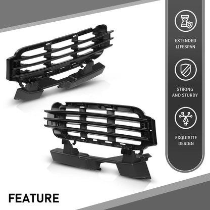 G-PLUS Front Bumper Grille Compatible with Range Rover 2013 2014 2015 2016 2017 Black Grill Insert LR046709