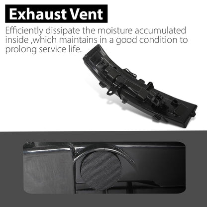 G-PLUS Left LED Mirror Mounted Turn Signal Light, Compatible with Ford Edge SEL/Titanium Sport Utility 4-Door 2015-2021, Driver Side, FT4Z13B374A