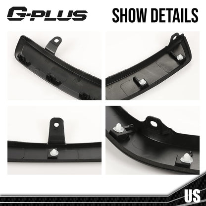 G-PLUS Fender Flares Compatible With 2019 2020 2021 Toyota Rav4, OE Style Front Wheel Black Fender Molding Trim 756010R090,7560142160(Front Left Driver Side)