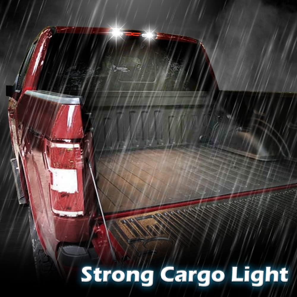 G-PLUS LED Third TailType X Brake Light High Mount Stop Lamp Reverse Light Turn Signal Light Compatible with Chevy Silverado/GMC Sierra 1500 2500 3500 & HD Models 1999-2006 5978318 16525205 Clear Lens