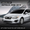 G-PLUS Fog Light Cover Grilles Left&Right Compatible with Subaru Impreza (Wagon & Sedan) 2008-2014 Black 57731FG210