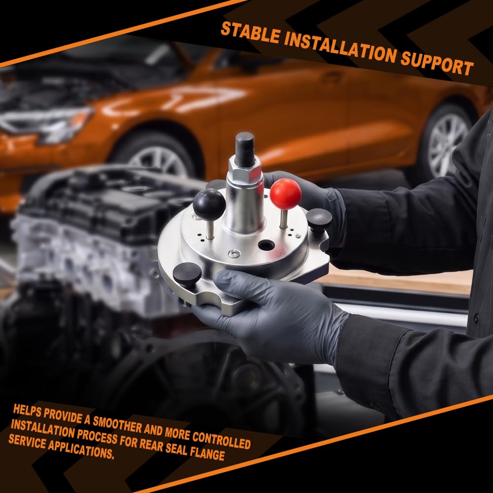 G-PLUS Rear Seal Flange Remover Installer Tool Compatible with VW Audi 1.4 1.4T 1.6T Chain Car Series 2006-2012 T10134 6061 Aluminum Silver