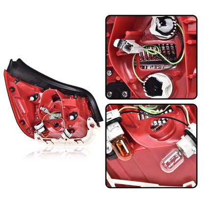 G-PLUS Rear Right Tail Light Assembly Compatible with Chevy Malibu LT/LS/Eco 2013 2014 2015, Fit 2016 Malibu Limited Rear Brake Lamp Luces Traseras, 23294319, Red Lens