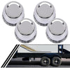 G-PLUS 4pcs Push Through Chrome Wheel Center Caps Fit 3.18" Rims Center Bore Dimensions Only Center Bore Trailer Rim Scratched(Not Fit on OEM Rims)