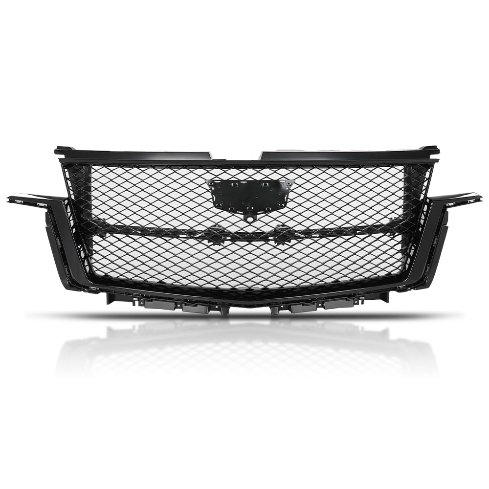 G-PLUS Front Bumper Grille Assembly Compatible with Cadillac Escalade 2021-2023 84830289 Gloss Black