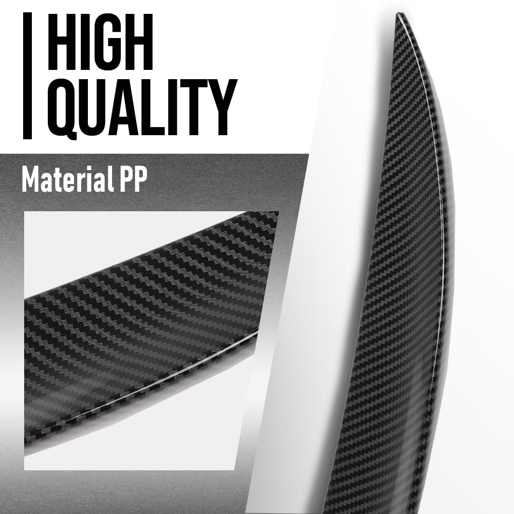 G-PLUS Rear Trunk Spoiler Wing Compatible with BMW 3 Series M3 E90 Sedan 2005 2006 2007 2008 2009 2010 2011 Rear Trunk Spoiler Lip Wing Carbon Fiber Black