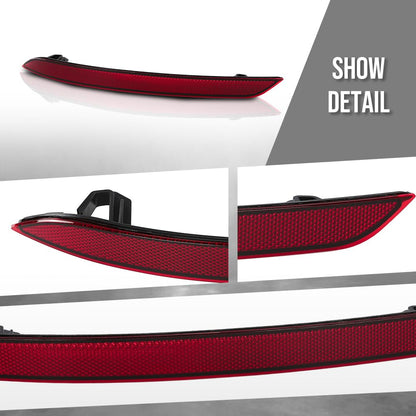 G-PLUS Bumper Reflector Rear Left Compatible with Volvo XC60 2018-2024 31656677 Red
