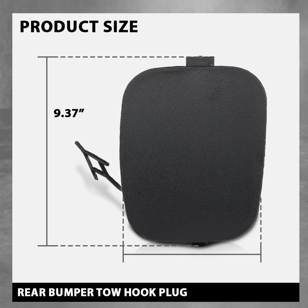 G-PLUS Rear Bumper Tow Hook Plug Cover Compatible with Jeep Compass 2017-2023 5UP67RXFAB