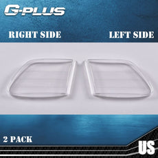 G-PLUS Headlight Lens Cover 2PCS for Ford F150 Expedition 1997-2004 Clear Lens Side View