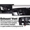 G-PLUS LED Headlights Assembly Fit GMC Sierra 1500HD 2500HD 3500 1999-2007/Fit GMC Yukon XL 1500 2500 1999-2006,DRL Headlamps Smoky Lens Black Housing Amber Reflector,faros delanteros