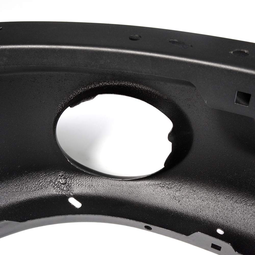 G-PLUS Front Bumper Shell Face Bar Primered Black Steel w/Round Fog Light Holes Compatible with Dodge Ram 1500 2002-2008 / Fit Ram 2500 3500 2003-2009 Primered Black Steel