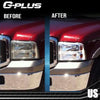 G-PLUS Front Headlight Lens Cover Compatible with 05-07 Ford F250 F350 F450 F550, Left & Right Side (Clear Lens)