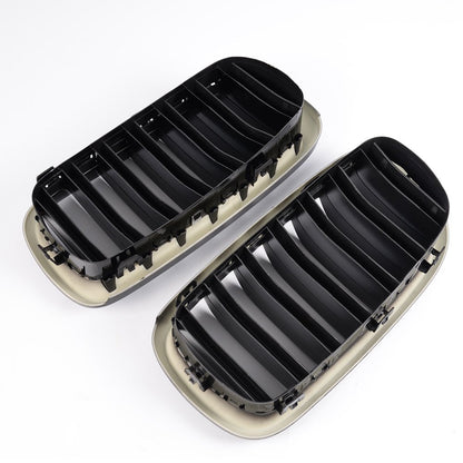 Gloss Black Front Bumper Hood Kidney Grille Grill Replacement For BMW F15 X5 F16 X6 X Series 2014 2015 2016
